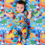 Kip & Co Dinosaur Roar Organic Cotton Baby Fitted Sheet