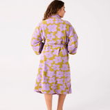 Kip & Co Big Flower Terry Bath Robe