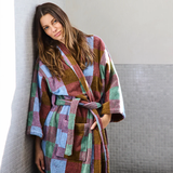 Kip & Co Bondi Tartan Terry Bath Robe