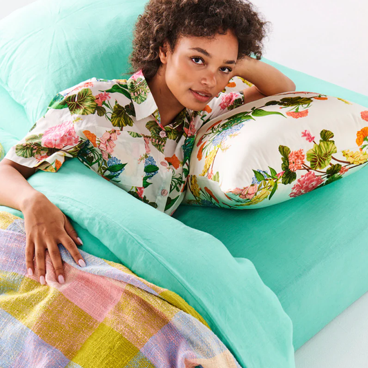 Kip & Co Bouquet Silk Pillowcase