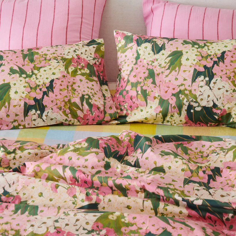 Kip & Co Bush Blossom Organic Cotton Pillowcases 2P Std Set