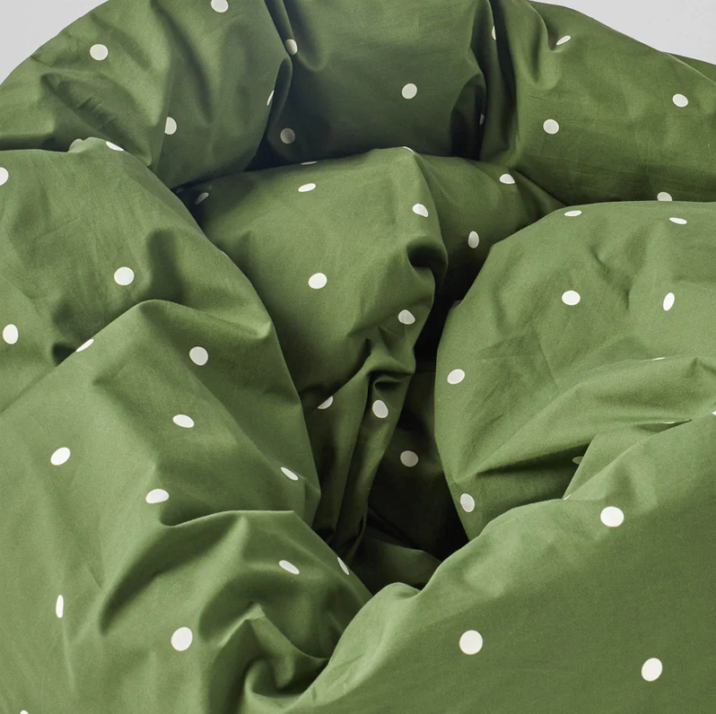 Kip & Co Cactus Polka Dot Organic Cotton Quilt Cover