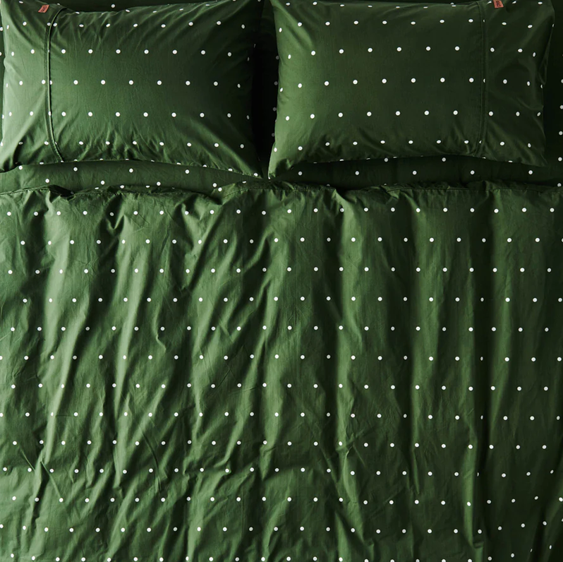 Kip & Co Cactus Polka Dot Organic Cotton Quilt Cover