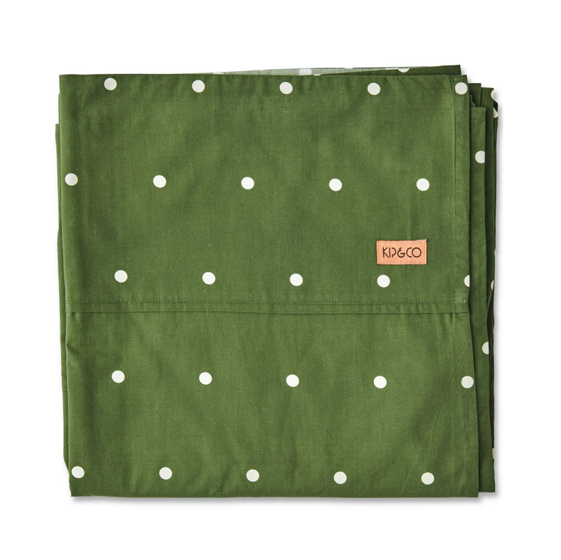 Kip & Co Cactus Polka Dot Organic Cotton Flat Sheet