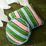 Kip & Co Cactus Stripe Square Boucle Cushion