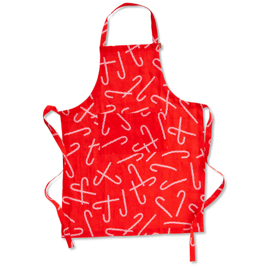 Kip & Co Candy Cane Linen Apron