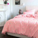 Kip & Co Candy Gingham Organic Cotton Duvet Cover