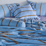 Kip & Co Como Stripe Woven Bolster Cushion