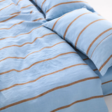 Kip & Co Como Stripe Linen Flat Sheet