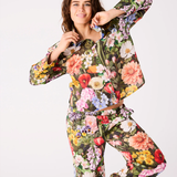 Kip & Co Cottage Garden Eden Adult Organic Cotton Long Sleeve Shirt & Pant Pyjama Set