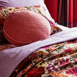 Kip & Co Dusty Rose Velvet Pea Cushion One Size