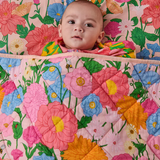 Kip & Co Follow The Sun Organic Cotton Quilted Cot Bedspread Cot