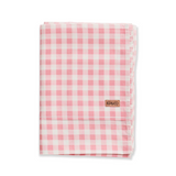 Kip & Co Candy Gingham Organic Cotton Flat Sheet