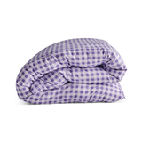 Kip & Co Lilac Gingham Organic Cotton Duvet