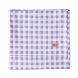 Kip & Co Lilac Gingham Organic Cotton Flat Sheet