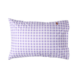 Kip & Co Lilac Gingham Organic Cotton Pillowcase