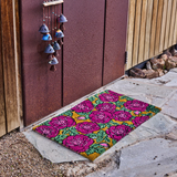 Kip & Co Golden Peony Coir Door Mat
