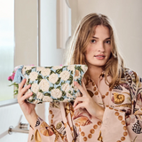 Kip & Co Hydrangea Blue Velvet Toiletry Bag
