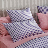 Kip & Co Lilac Gingham Organic Cotton Euro Set