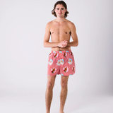 Kip & Co I Love Christmas Spot Men's Organic Cotton Pyjama Short