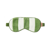 Kip & Co Moss Stripe Velvet Eye Mask