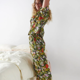 Kip & Co Native Plantation Adult Organic Cotton Short Sleeve Shirt &  Pant Pyjama Set