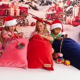 Kip & Co Navy Blue Velvet Santa Sack
