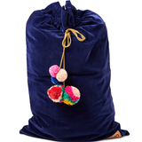 Kip & Co Navy Blue Velvet Santa Sack