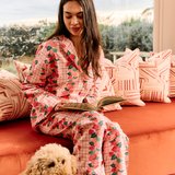 Kip & Co Rose Link Flannelette Shirt & Pant Pyjama Set