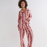 Kip & Co Rose Link Flannelette Shirt & Pant Pyjama Set