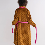 Kip & Co Pecan Delight Quilted Velvet Robe