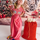 Kip & Co Pink Lemonade Velvet Santa Sack