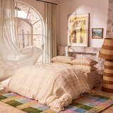 Kip & Co Popcorn Stripe Linen Quilt Cover