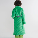 Kip & Co Purple Pear Quilted Velvet Robe