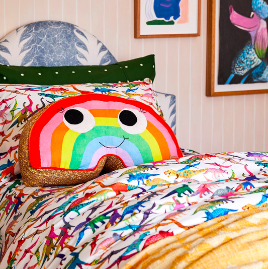 Kip & Co Rainbow Bright Cushion