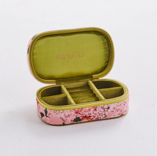 Kip & Co Rose Garden Travel Velvet Jewellery Box