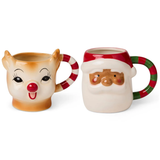 Kip & Co Santa & Rudolph Mug Set