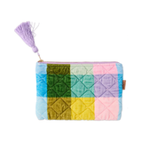 Kip & Co Sorbet Tartan Velvet Cosmetics Purse
