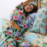 Kip & Co Spring In The Air Adult Organic Cotton Short Sleeve Shirt & Pant Pyjama Set