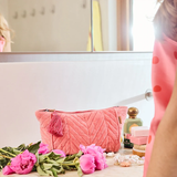 Kip & Co Strawberry Velvet Toiletry Bag One
