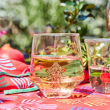 Kip & Co Tickled Pink Christmas Glass Tumbler