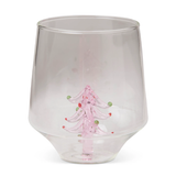 Kip & Co Tickled Pink Christmas Glass Tumbler