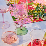 Kip & Co Tickled Pink Christmas Wine Glass