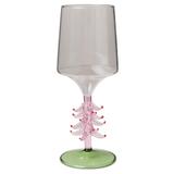 Kip & Co Tickled Pink Christmas Wine Glass