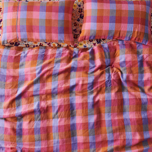 Kip & Co Tutti Frutti Linen Pillowcase Set