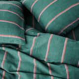 Kip & Co Wakame Crush Stripe Linen Pillowcases 2P Std Set