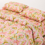 Kip & Co Warm Floral Breeze Organic Cotton Flat Sheet