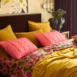 Kip & Co Wategos Soiree Stripe Organic Cotton Quilted Pillowcases 2P Std Set