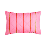 Kip & Co Wategos Soiree Stripe Organic Cotton Quilted Pillowcases 2P Std Set
