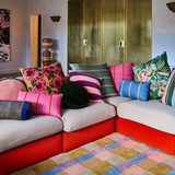 Kip & Co Wategos Soiree Stripe Upholstery Rectangle Lounge Cushion
